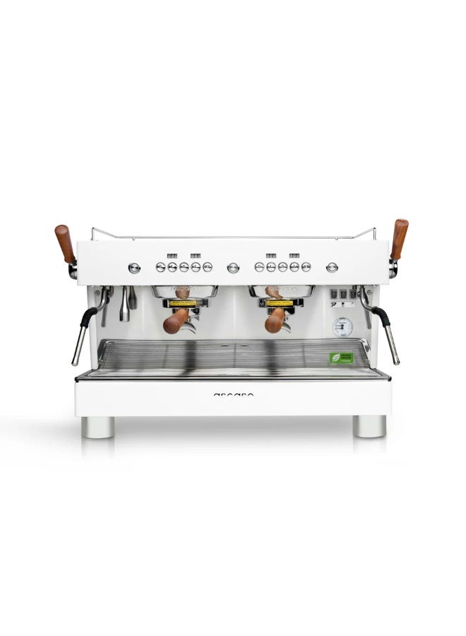 Ascaso Barista T Plus Coffee Machine - 2 Group - White - Image 1